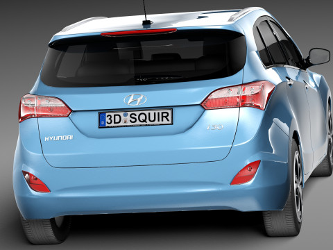 Hyundai I30 Wagon 2013 3D 模型