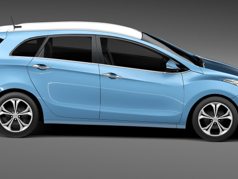 Hyundai I30 Wagon 2013 3D 模型