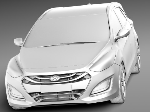 Hyundai I30 Wagon 2013 3D 模型
