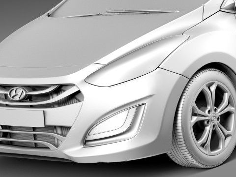 Hyundai I30 Wagon 2013 3D 模型