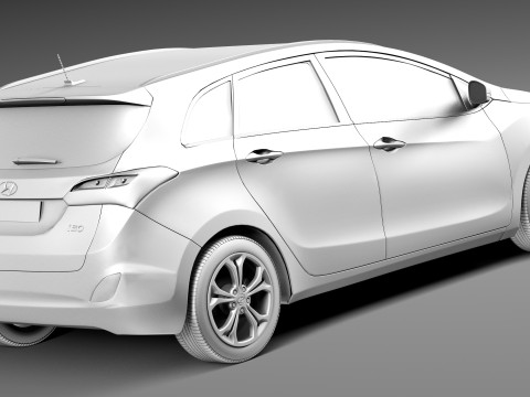 Hyundai I30 Wagon 2013 3D 模型