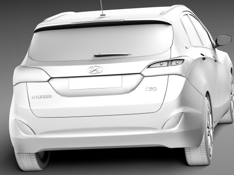 Hyundai I30 Wagon 2013 3D 模型