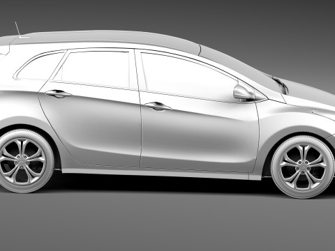 Hyundai I30 Wagon 2013 3D 模型