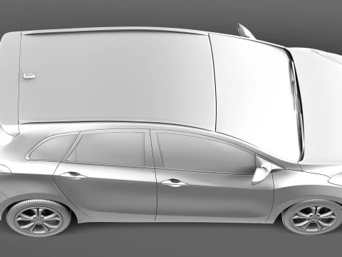 Hyundai I30 Wagon 2013 3D Model