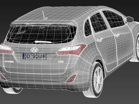 Hyundai I30 Wagon 2013 3D 模型