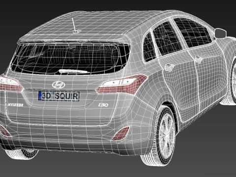 Hyundai I30 Wagon 2013 3D Model