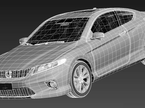 Honda Accord Coupe 2013 3D 모델