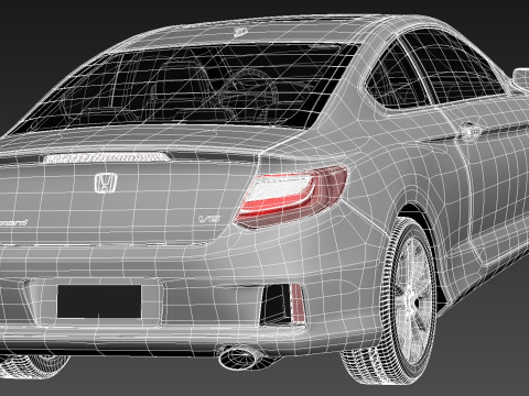 Honda Accord Coupe 2013 3D 모델
