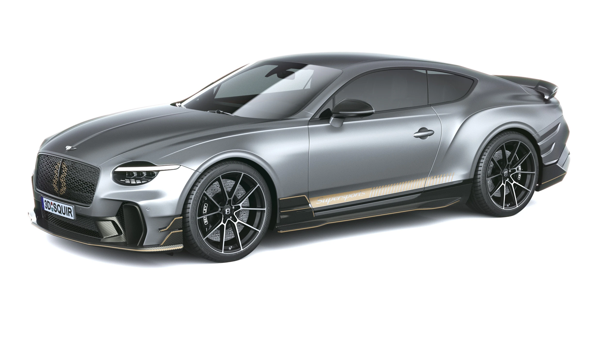 Bentley Continental GT Supersport 2027 Modello 3D .c4d .max .obj .3ds .fbx .stl .blend