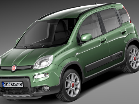 Fiat Panda 4x4 2013 3D मॉडल