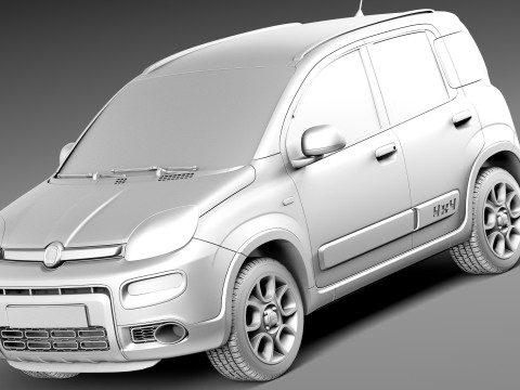 Fiat Panda 4x4 2013 3D Model