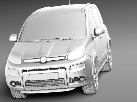 Fiat Panda 4x4 2013 3D Model