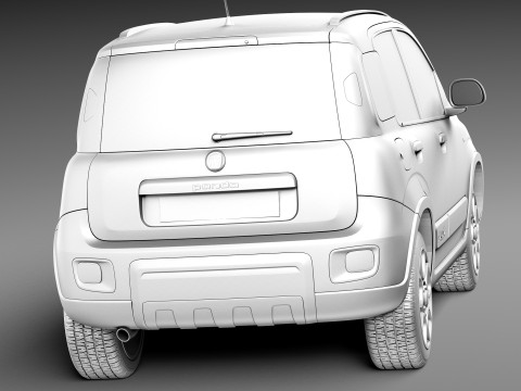 Fiat Panda 4x4 2013 3D Model