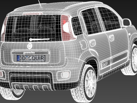Fiat Panda 4x4 2013 3D Model