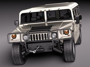 Hummer H1 Wagon Civil 3D 模型