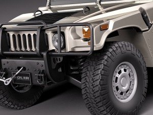 Hummer H1 Wagon Civil 3D 模型