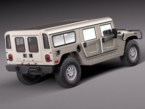 Hummer H1 Wagon Civil 3D 模型