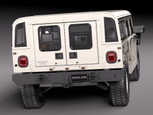 Hummer H1 Wagon Civil 3D 模型