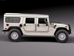 Hummer H1 Wagon Civil 3D 模型