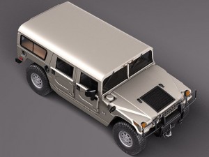 Hummer H1 Wagon Civil 3D 模型