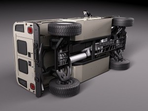 Hummer H1 Wagon Civil 3D 模型