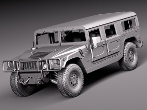 Hummer H1 Wagon Civil 3D 模型