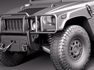 Hummer H1 Wagon Civil 3D 模型