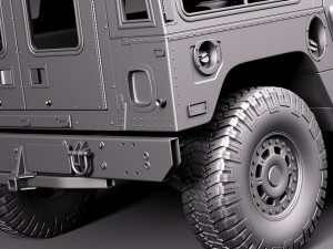 Hummer H1 Wagon Civil 3D 模型