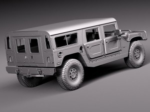 Hummer H1 Wagon Civil 3D 模型
