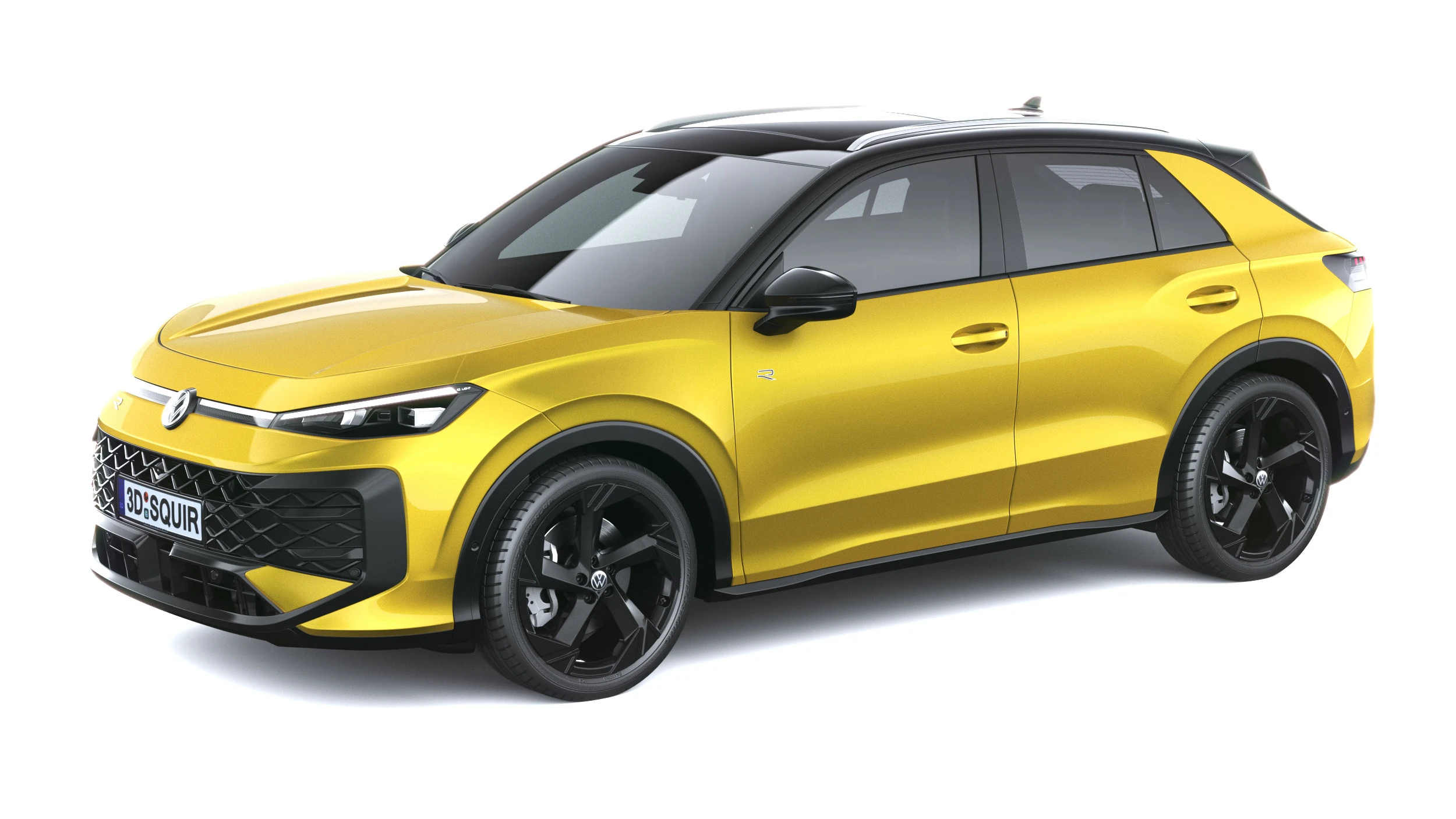 Volkswagen T-Roc R-line 2026 3D Model .c4d .max .obj .3ds .fbx .stl .blend 