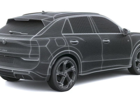 Volkswagen T-Roc R-line 2026 3D Model