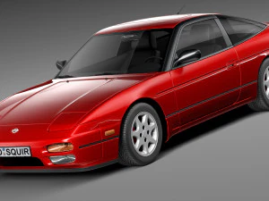 Ниссан 240 SX Сильвия S13 1989-1994 гг. 3D Модель