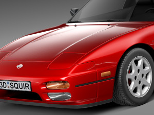 Nissan 240 SX Silvia S13 1989-1994 3D 模型