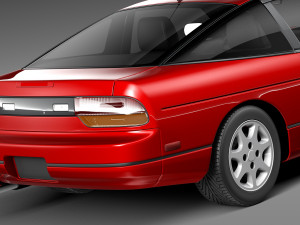 Nissan 240 SX Silvia S13 1989-1994 3D 模型