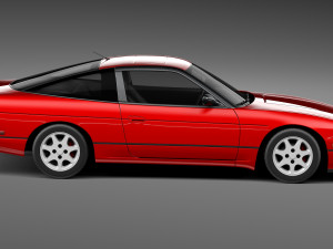 Nissan 240 SX Silvia S13 1989-1994 3D 模型