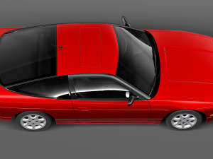 Nissan 240 SX Silvia S13 1989-1994 3D 模型