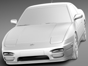 Nissan 240 SX Silvia S13 1989-1994 3D 模型