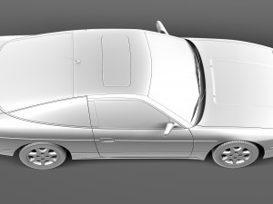 Nissan 240 SX Silvia S13 1989-1994 3D 模型