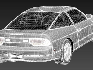 Nissan 240 SX Silvia S13 1989-1994 3D 模型