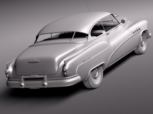 Buick Roadmaster Riviera 1952 Model 3D
