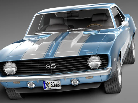 Chevrolet Camaro SS1969 Modello 3D