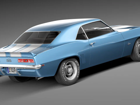 Chevrolet Camaro SS1969 Modello 3D