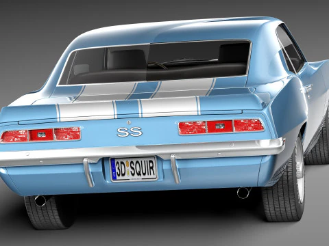 Chevrolet Camaro SS1969 Modello 3D