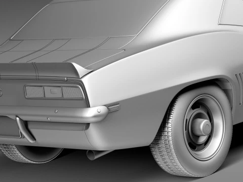Chevrolet Camaro SS1969 Modello 3D