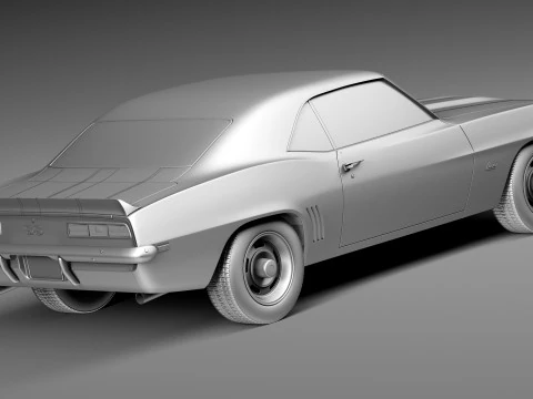 Chevrolet Camaro SS1969 Modello 3D