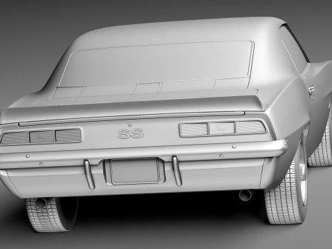Chevrolet Camaro SS1969 Modello 3D