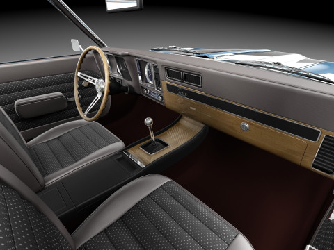 Шевроле Камаро СС 1969 г. 3D Модель