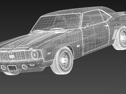 Chevrolet Camaro SS1969 Modello 3D