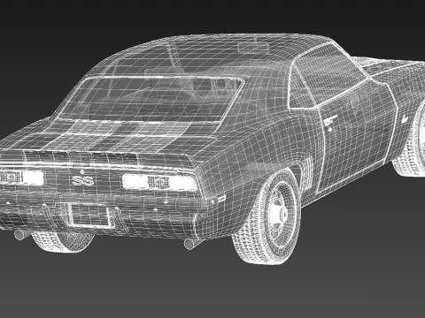 Chevrolet Camaro SS1969 Modello 3D