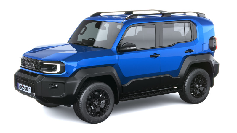 トヨタ ランドクルーザー FJ 2027 3Dモデル .c4d .max .obj .3ds .fbx .stl .blend 